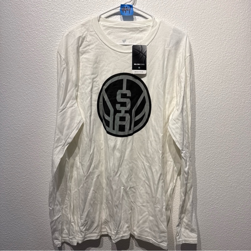 Fanatics BNWT Men’s San Antonio Spurs Long Sleeve Shirt Sz L